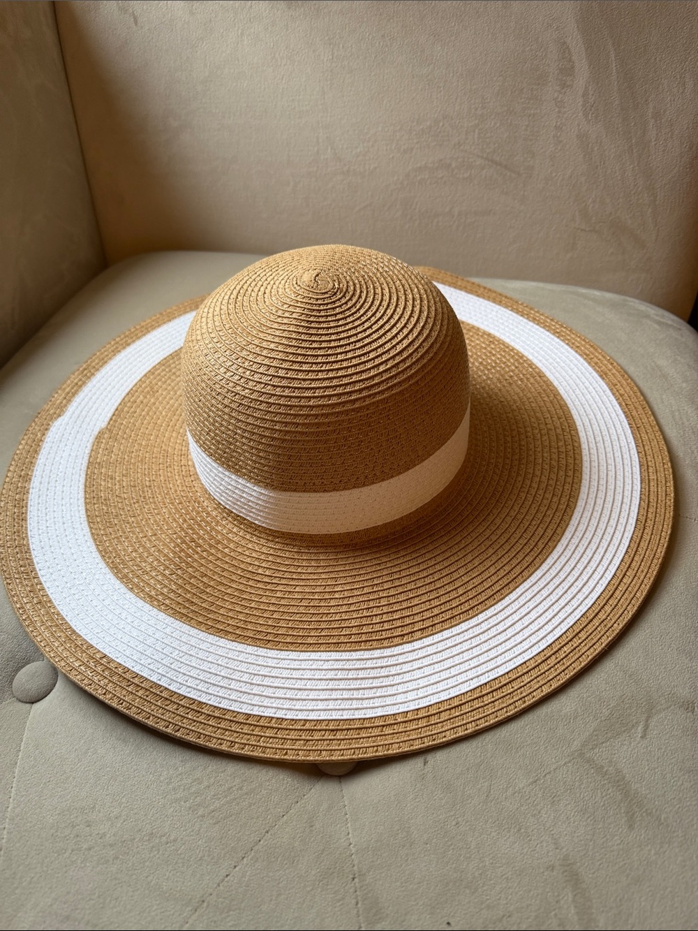 Shade & Shore Wide-Brim Straw Sun Hat NWOT